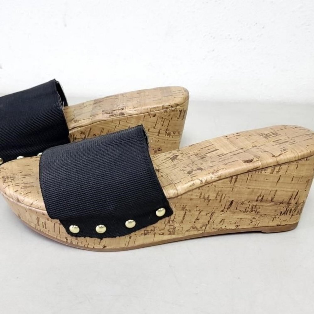 BOGO Avenue Platform Cork Slides Mules Sandals size 8 slip ons shoes cloud walk